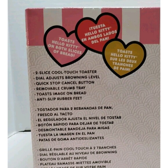 Hello Kitty Cool Touch Toaster Toasts Image On Bread New With Box - Picture 4 of 6